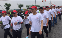 “放松心情，，，，，，磨砺意志，，，，，，超越自我” 正定公司参加徒步走活动